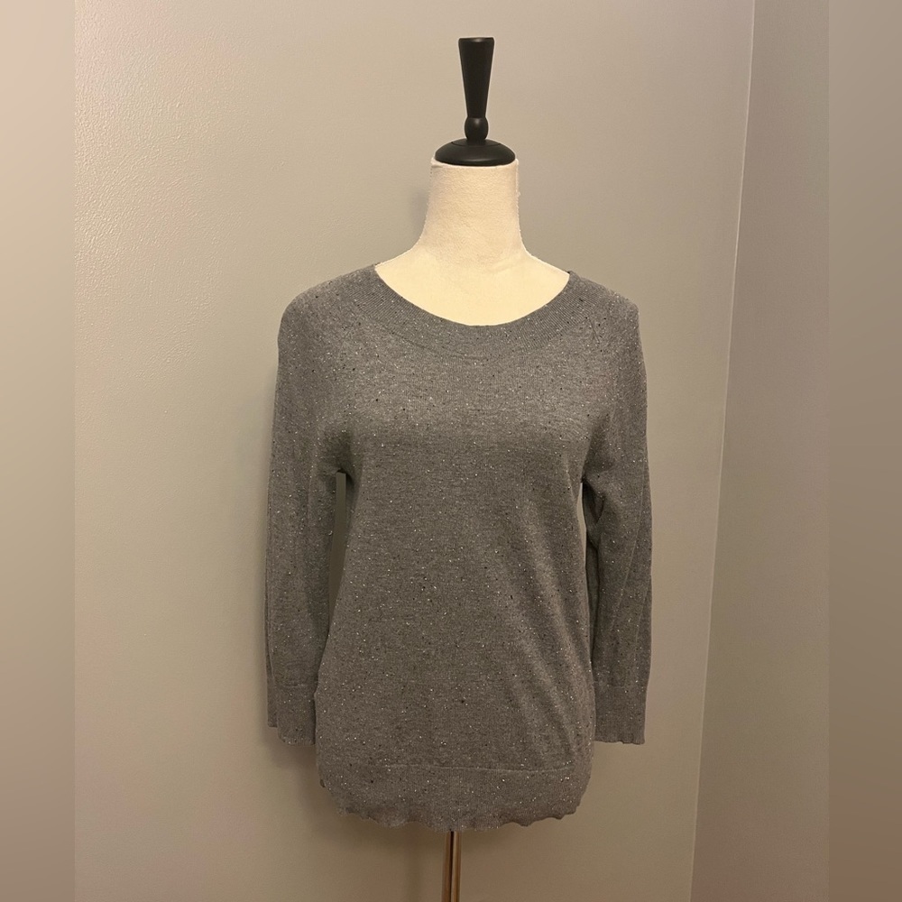 LOFT Outlet Pullover Sweater with 3/4-length Sleeves - Size Small